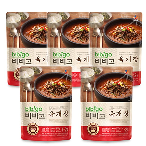 요즘 인기있는 비비고 육개장, 500g, 5개 좋아요