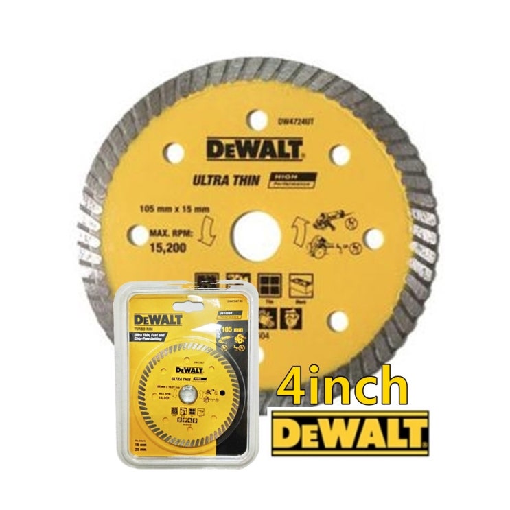 선호도 높은 디월트 DeWALT 다이아몬드날 4inch 타일커팅날 그라인더 좋아요