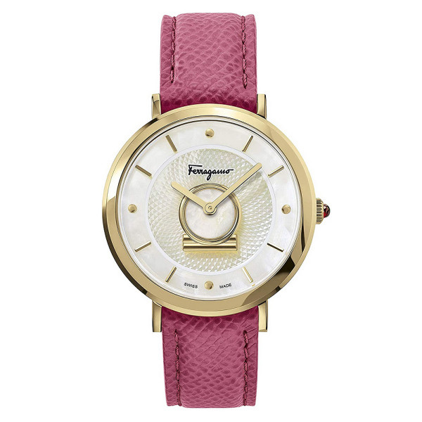 요즘 인기있는 [페라가모(시계)] Ferragamo 페라가모 미뉴에트 골드 핑크 레더 시계 SF82002 ···