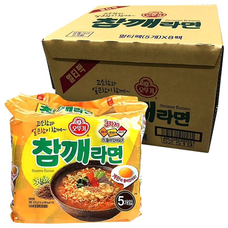 선호도 좋은 오뚜기 참깨라면 115g, 40개 좋아요 선호도 좋은 오뚜기 참깨라면 115g, 40개 좋아요