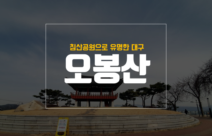  대구 오봉산 침산공원 산책과 침산정 조망