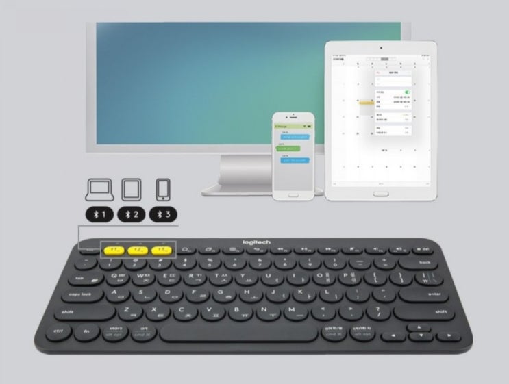  로지텍 K380 블루투스 키보드 병행 무선키보드