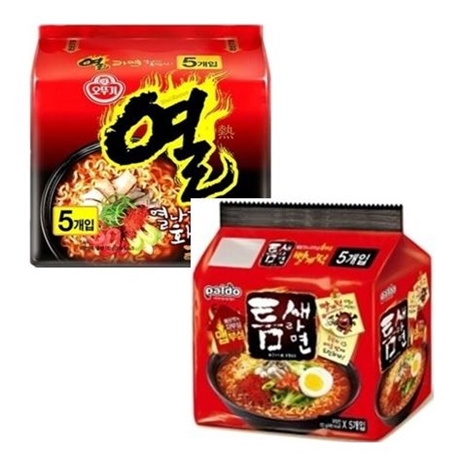 많이 팔린 오뚜기 열라면 멀티(5입)1팩+팔도 틈새라면 빨계떡 멀티(5입)1팩 ··· 많이 팔린 오뚜기 열라면 멀티(5입)1팩+팔도 틈새라면 빨계떡 멀티(5입)1팩 ···