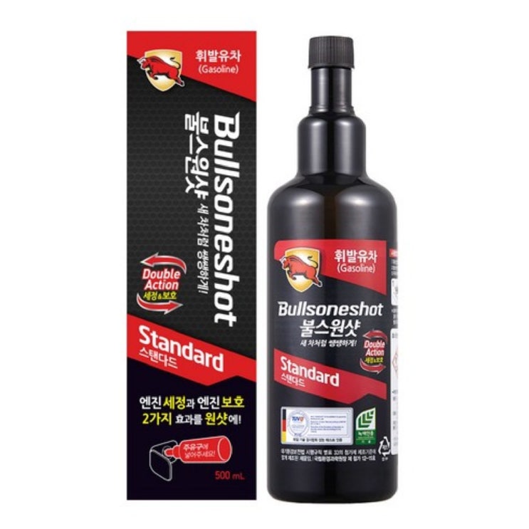 가성비갑 불스원 불스원샷 스탠다드 연료첨가제 가솔린 500ml + 대박사은품, 1개, 물티슈 + ＠ +불스원샷 좋아요