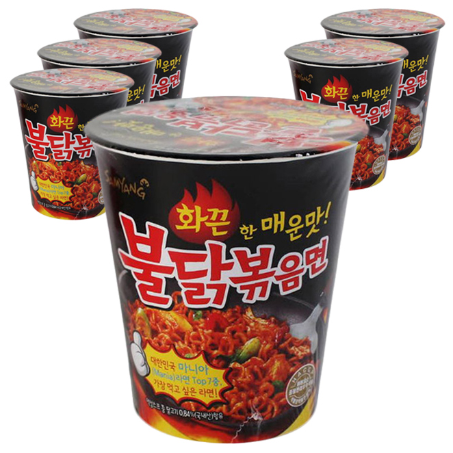 인기있는 삼양 불닭볶음면 소컵 70g, 6개(로켓배송) ···