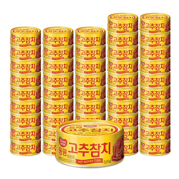 가성비 좋은 동원 고추 참치, 150g, 48개(로켓배송) ··· 가성비 좋은 동원 고추 참치, 150g, 48개(로켓배송) ···