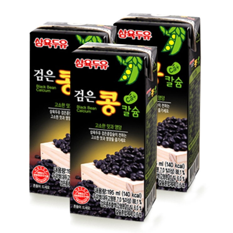 인기 급상승인 삼육두유 검은콩 칼슘 190ml x 72팩, 72개입 ···