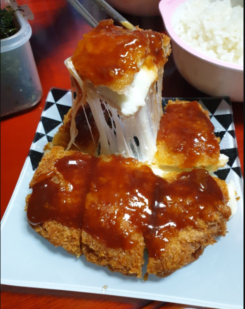  오늘은 너로 정했다 고메 모짜렐라 돈카츠 미친치즈맛