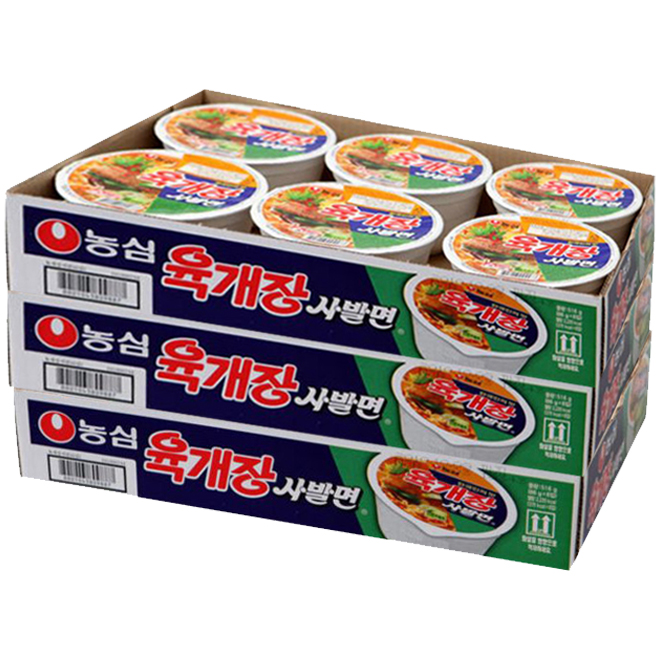 많이 찾는 농심 육개장 사발면, 18개 ··· 많이 찾는 농심 육개장 사발면, 18개 ···