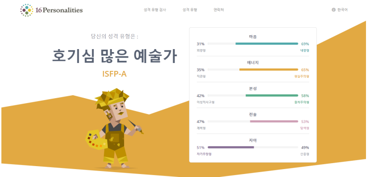  MBTI검사
