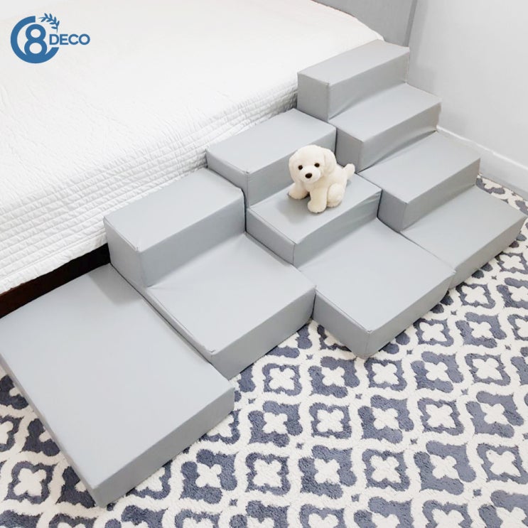 인지도 있는 8 DECO 강아지계단 모음 1단2단3단4단 (커버+솜포함), 그레이 방수 ··· 인지도 있는 8 DECO 강아지계단 모음 1단2단3단4단 (커버+솜포함), 그레이 방수 ···