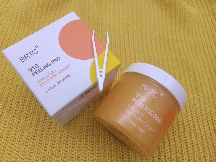 각질정돈, 저자극 필링패드 추천! BRTC V10 비타민필링패드