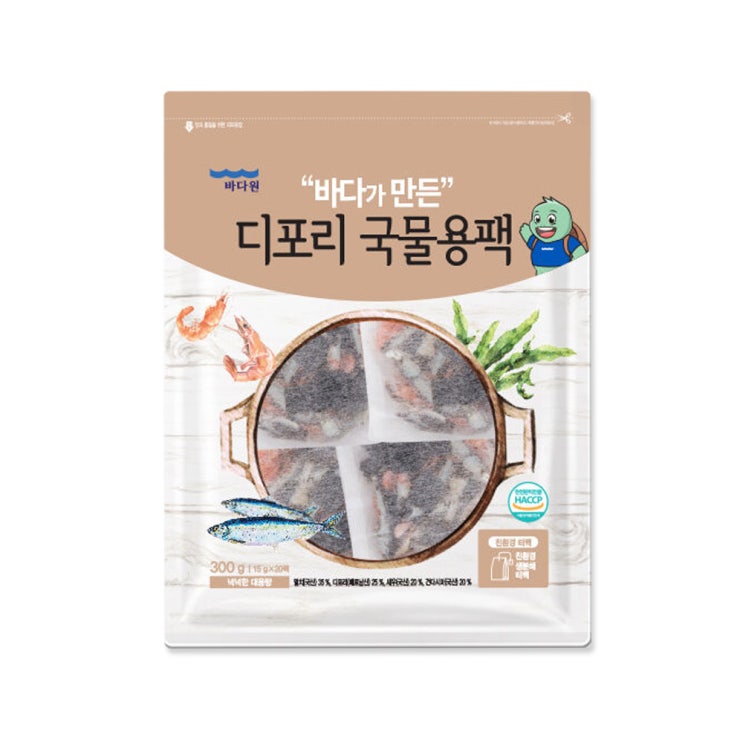 구매평 좋은 바다원 디포리 국물용팩, 300g, 1개(로켓배송) 추천해요