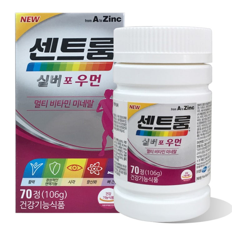 가성비 뛰어난 한국화이자제약 센트룸 실버 포 우먼 멀티비타민 미네랄, 70정, 1개 좋아요 가성비 뛰어난 한국화이자제약 센트룸 실버 포 우먼 멀티비타민 미네랄, 70정, 1개 좋아요