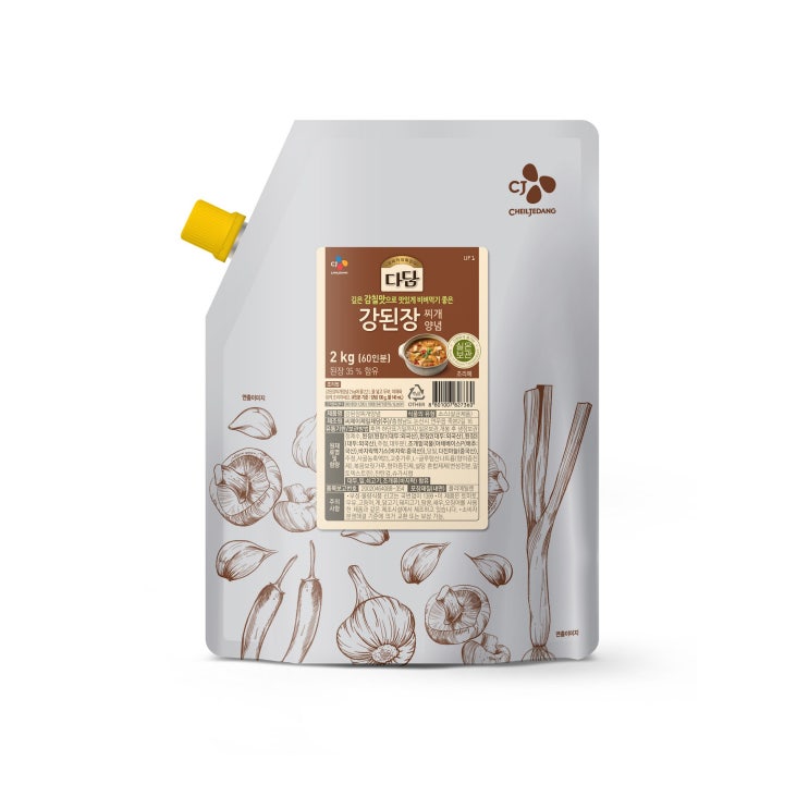 인기 급상승인 다담 강된장찌개 양념, 2kg, 1개(로켓배송) 좋아요 인기 급상승인 다담 강된장찌개 양념, 2kg, 1개(로켓배송) 좋아요