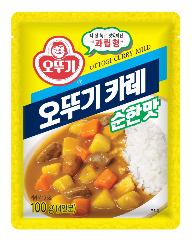 인지도 있는 오뚜기 카레 과립형 순한맛, 100g, 1개(로켓배송) ···