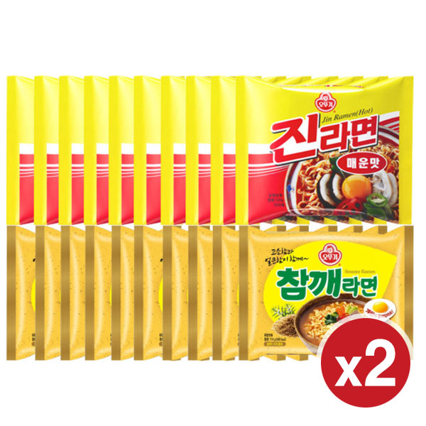 최근 많이 팔린 봉지)오뚜기참깨라면 10개 + 오뚜기진라면매운맛 10개, 2개 추천해요 최근 많이 팔린 봉지)오뚜기참깨라면 10개 + 오뚜기진라면매운맛 10개, 2개 추천해요