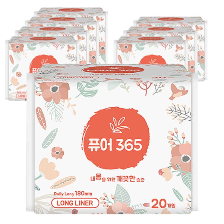 많이 팔린 퓨어365 팬티라이너 롱 180mm, 20개입, 8팩(로켓배송) ··· 많이 팔린 퓨어365 팬티라이너 롱 180mm, 20개입, 8팩(로켓배송) ···