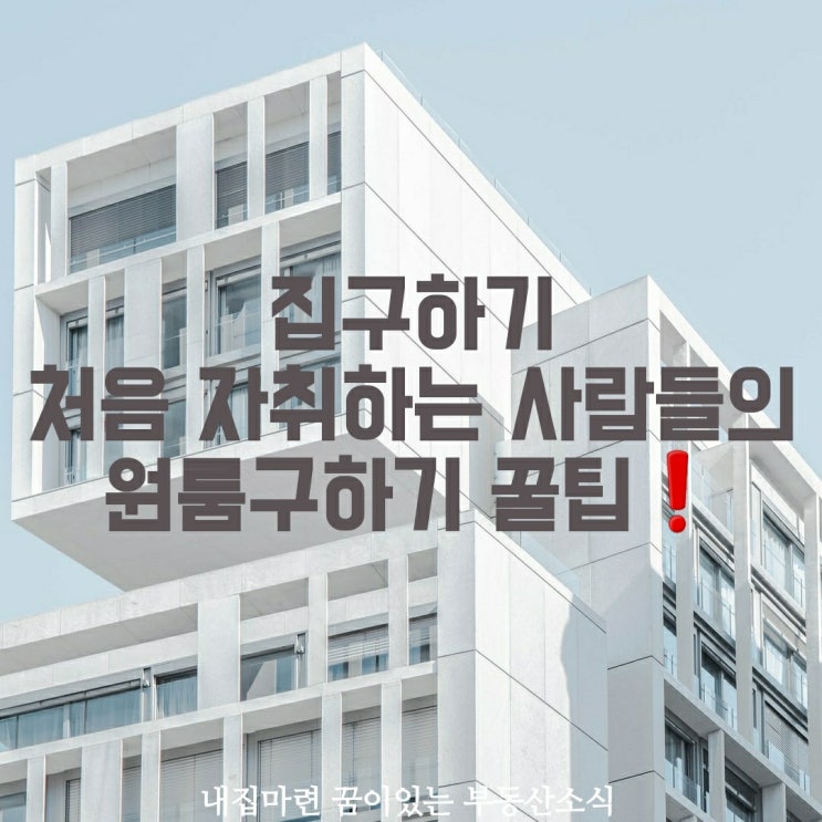  [집구하기] 처음 자취하는 사람들의 원룸구하기 꿀팁