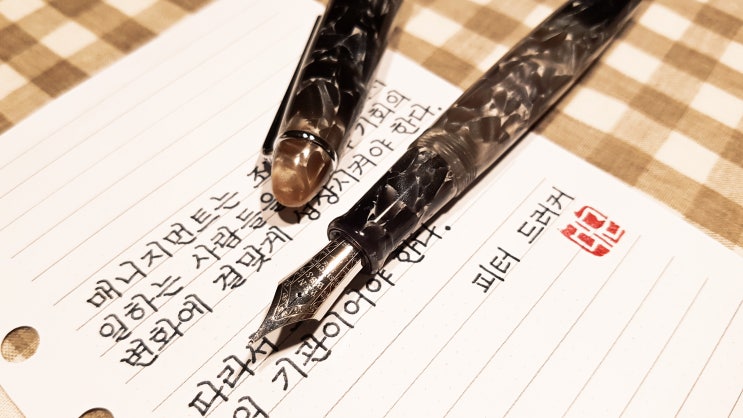  평생 학습 (명언 필사, 펜브스 308-年糕 (Niangao) F닙)