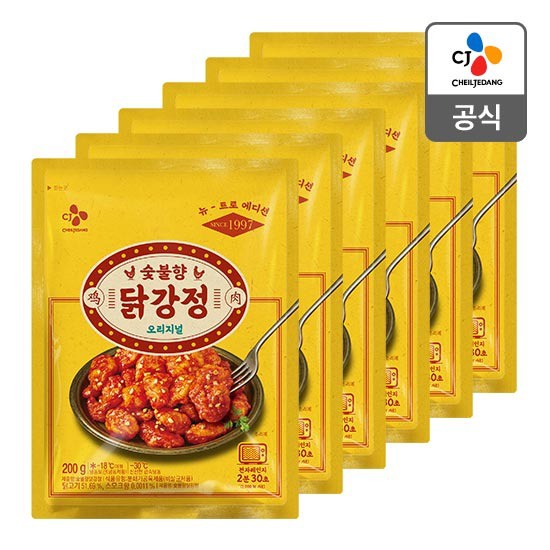 후기가 정말 좋은 숯불 닭강정 200g x 6개, 없음, 상세설명 참조 ···