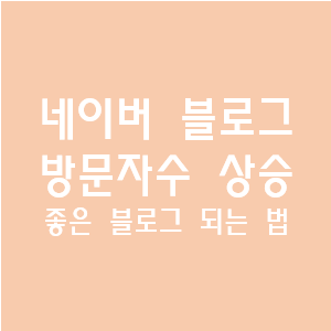  1일 1포스팅과 블로그 상위 노출로 인한 네이버 방문자수 상승 좋은 블로그 되는 방법