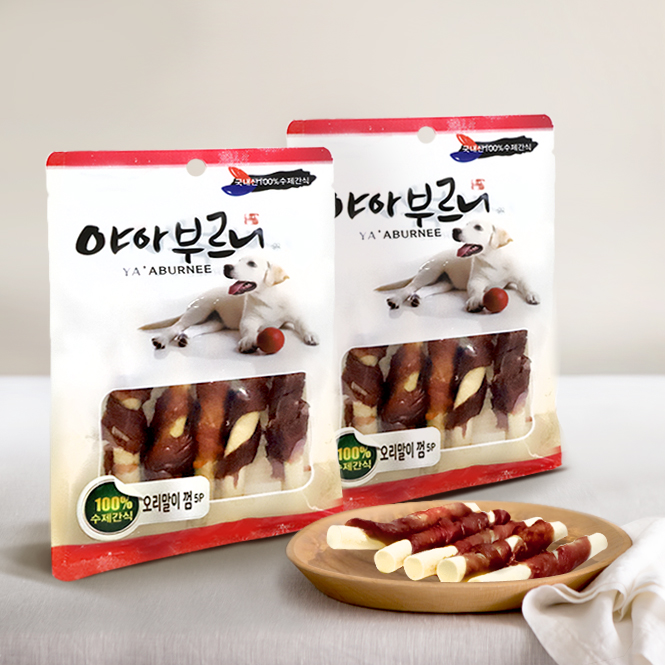 요즘 인기있는 야아부르니 국내산 강아지 수제간식, 오리말이껌, 2개(로켓배송) 좋아요 요즘 인기있는 야아부르니 국내산 강아지 수제간식, 오리말이껌, 2개(로켓배송) 좋아요