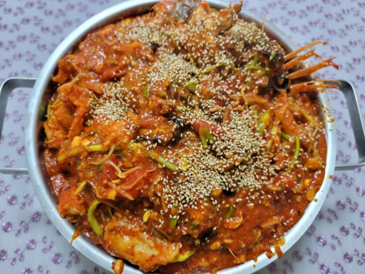  엄마표 - 아귀찜(셋이먹다가 면까지 비벼먹은 엄빠와 지유 먹방)
