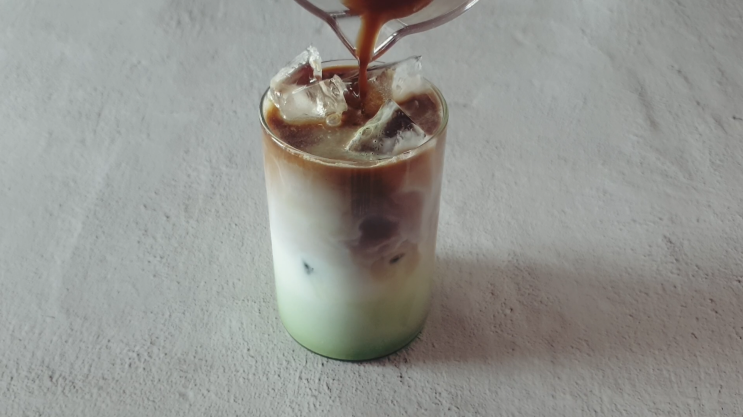  말차 커피 라떼 Matcha Coffee Latte 만들기