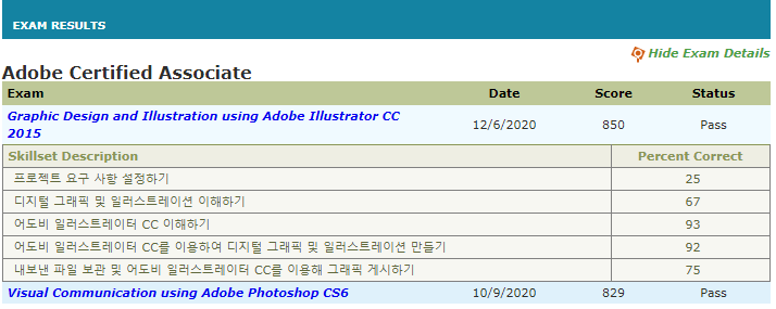  디자인자격증 ACA자격증, 일러스트, 포토샵 2가지 독학 후기!
