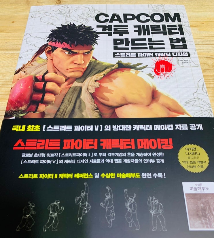  CAPCOM 격투 캐릭터 만드는 법. 스트리트 파이터 캐릭터 디자인. 국내 최초 메이킹 자료 공개 -첫 번째