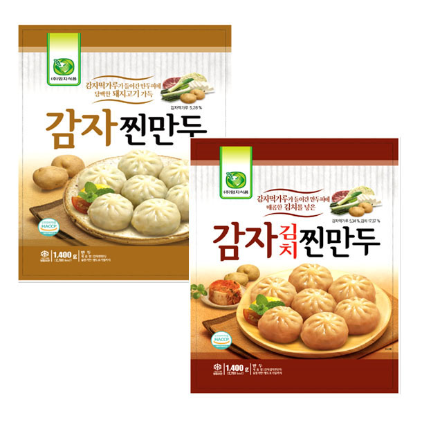 인지도 있는 엄지식품 감자고기찐만두 1.4kg + 감자김치찐만두 1+1, 1개, 2.8kg 추천합니다