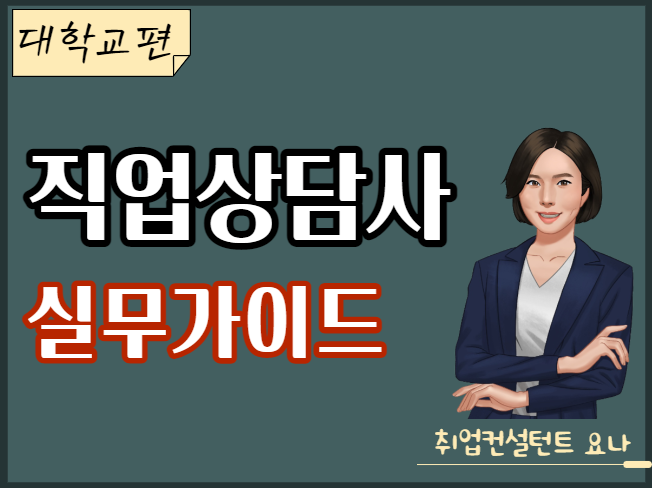 직업상담사 실무가이드북 (대학편) / 직업상담사 대학 취업.진로상담 방법