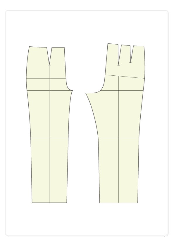 바지 기본 원형 - Basic Pants Sloper : 네이버 블로그
