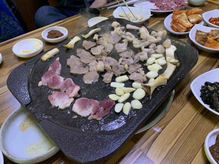  죽전대나무집에서 오리구이 주말 외식 c