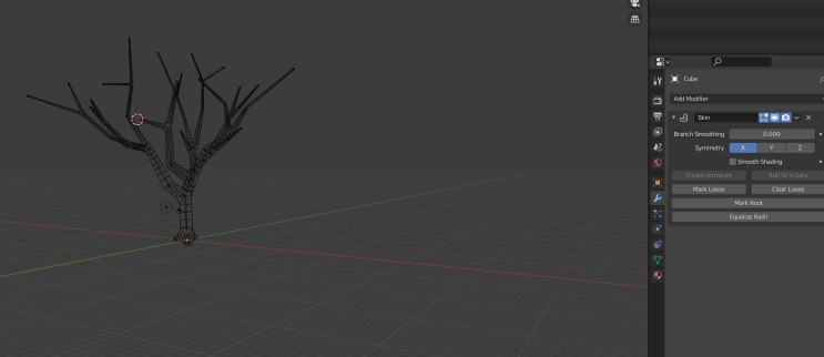  블렌더(Blender) - Skin 모디파이어 사용시 버텍스 문제 참고 : Decimate