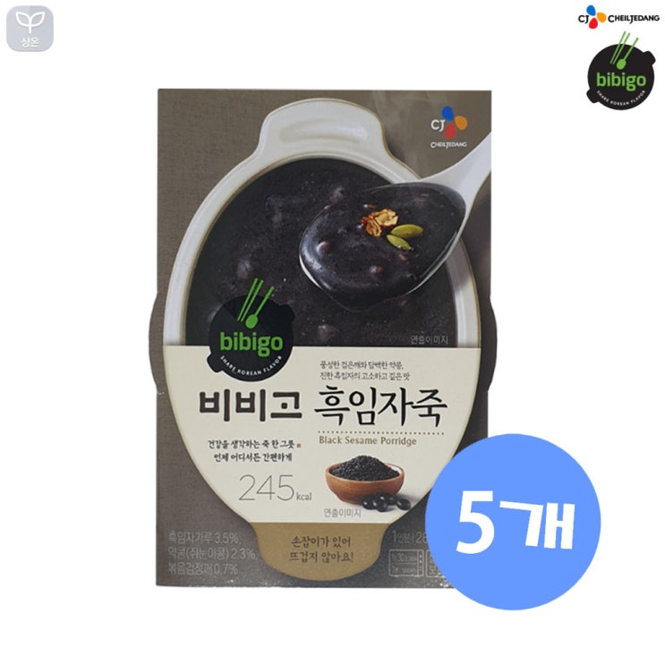 잘나가는 (상온)비비고 흑임자죽280gx5개, 1세트 ···