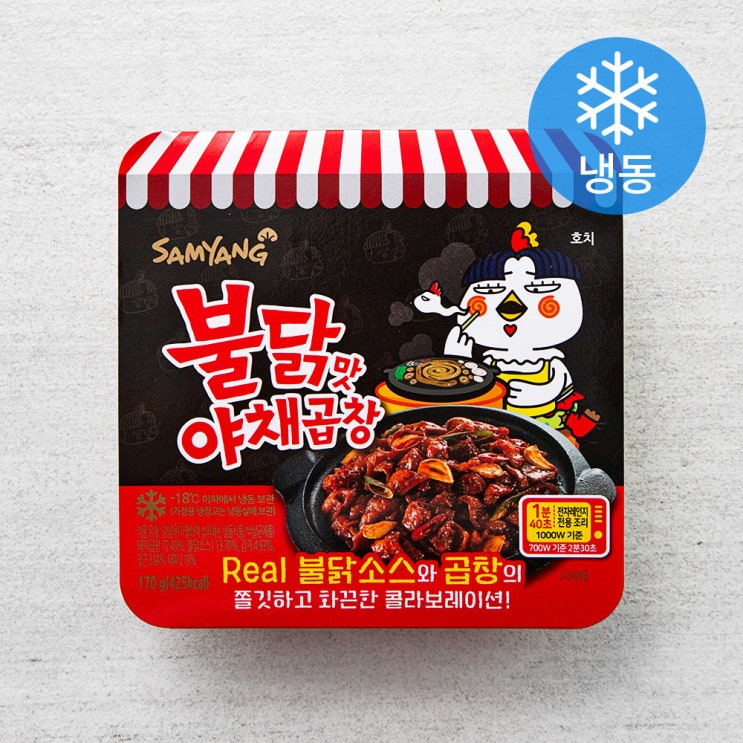 갓성비 좋은 삼양 불닭맛 야채곱창 (냉동), 170g, 1개(로켓배송) ··· 갓성비 좋은 삼양 불닭맛 야채곱창 (냉동), 170g, 1개(로켓배송) ···