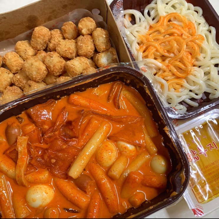  삼첩분식 감자폭탄 로제떡볶이 후기