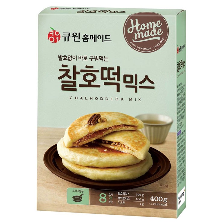 인지도 있는 큐원 찰호떡믹스 400g (프라이팬용) ··· 인지도 있는 큐원 찰호떡믹스 400g (프라이팬용) ···