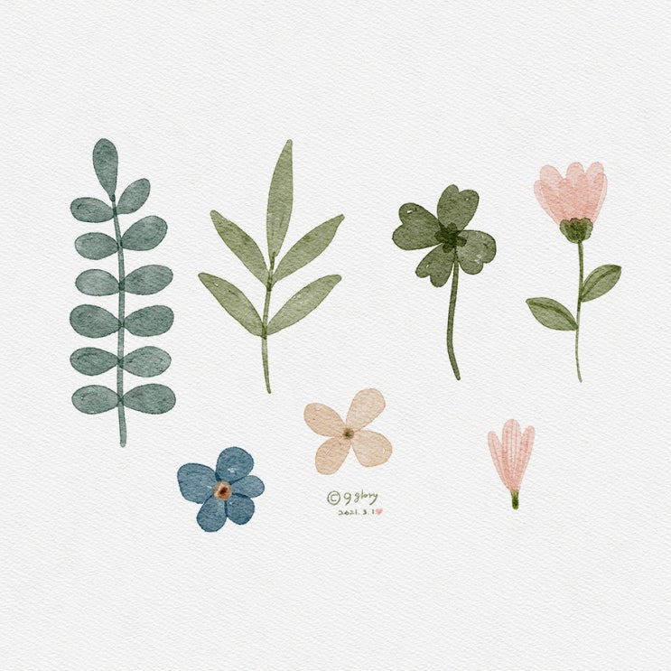  29일차-아이패드 드로잉 꽃그림