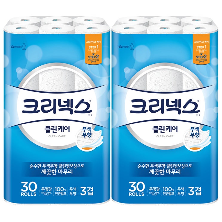 많이 팔린 크리넥스 3겹 클린케어 천연펄프 화장지 25m, 30롤, 2팩 추천합니다 많이 팔린 크리넥스 3겹 클린케어 천연펄프 화장지 25m, 30롤, 2팩 추천합니다