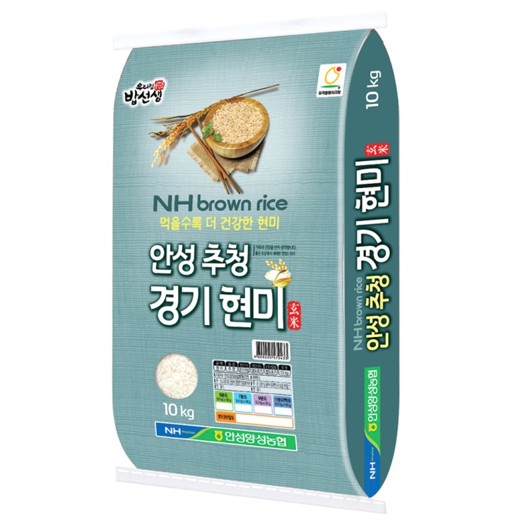 후기가 정말 좋은 밥선생 안성 추청 경기 현미, 10kg, 1개 ···