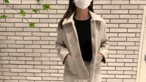 봄에입기좋은 데일리룩 에잇세컨즈숏코트