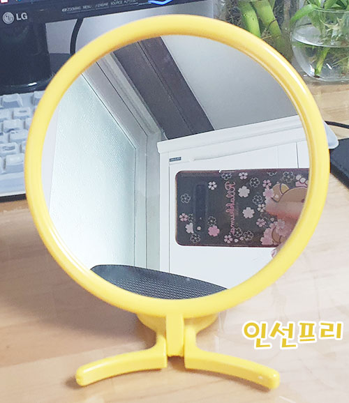  생일 선물로 받은 리락쿠마 원형 거울~*