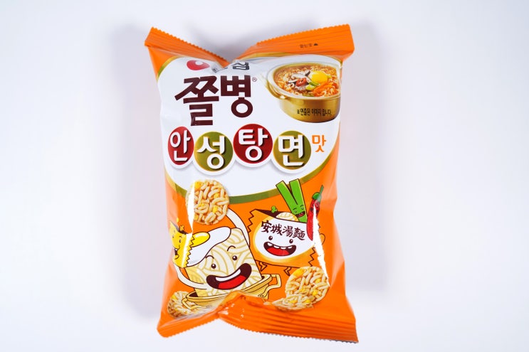  맥주 안주로 간단하게 즐기는 농심 쫄병스낵 안성탕면맛