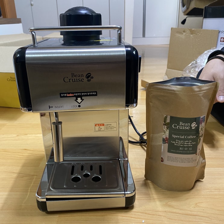 생일 선물로 받은 빈 크루즈 미니에쏘 반자동 가정용 커피 머신 개봉기 직접 사용기, 홈 카페 라이프가 현실로 홈 로스팅 체험