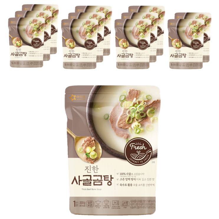 가성비 좋은 아워홈 진한 사골곰탕, 300g, 12개(로켓배송) 추천해요