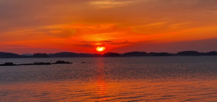  전라남도 함평에서 찍은 일몰 사진