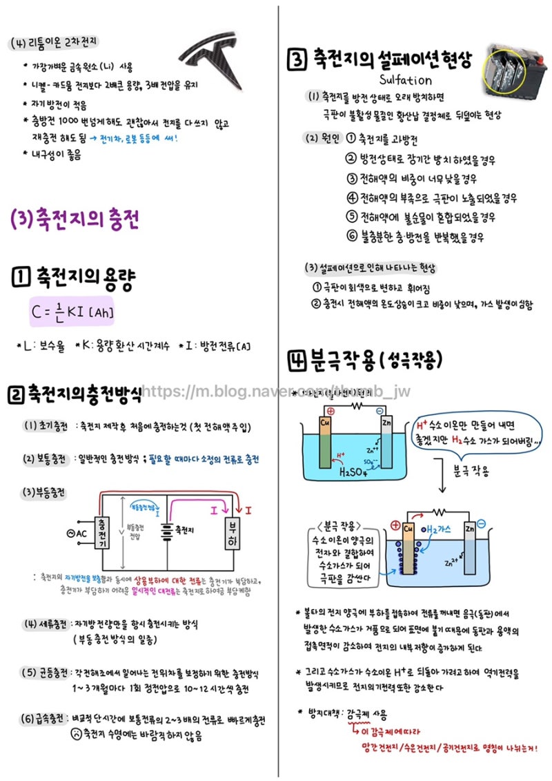 [ 전기응용 및 공사재료 요점정리 ] Part 5. 전기 화학 : 네이버 블로그
